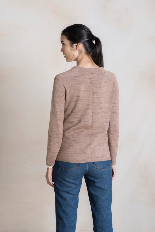 Cárdigan Rumba Baby Alpaca Color Almendra