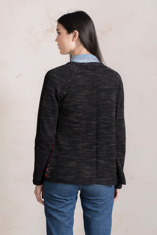 Cárdigan Rumba Baby Alpaca Color Meteorito