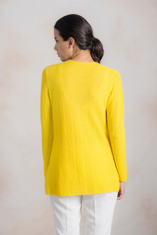 Cárdigan Revolve Baby Alpaca Color Sol