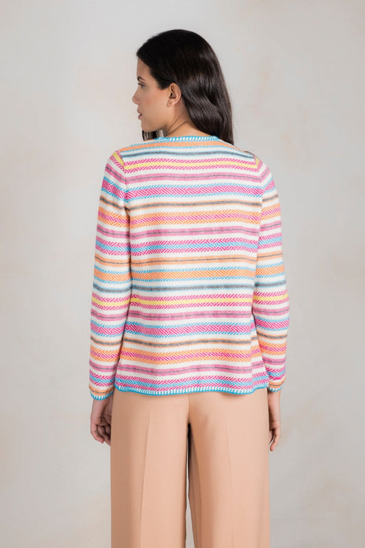 Cárdigan Rumania Baby Alpaca Color Crudo