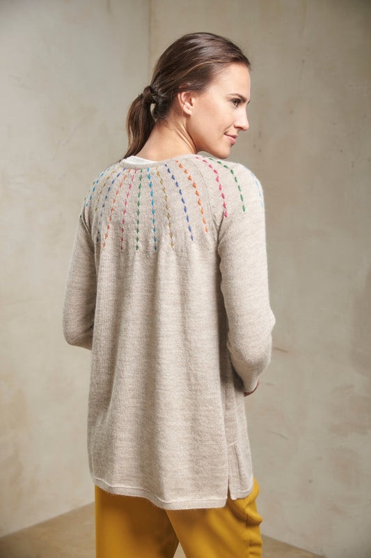 Cardigan Sinchi Baby Alpaca Color Sabbia