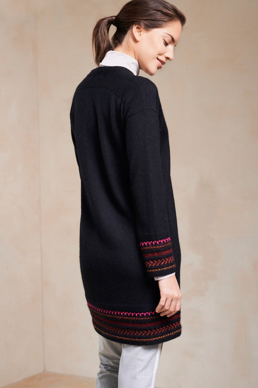 Cárdigan Sabancaya Baby Alpaca Color Negro