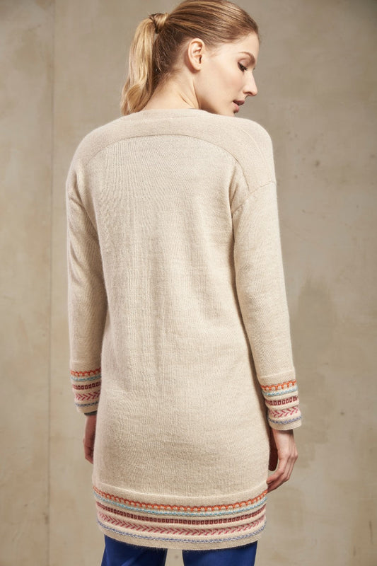 Cárdigan Sabancaya Baby Alpaca Color Piel de Venado