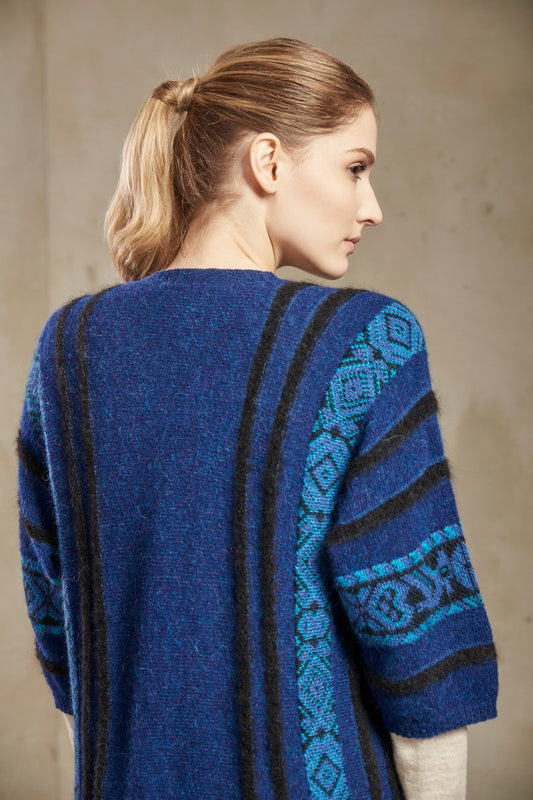 Cárdigan Saida Baby Alpaca Color Astral