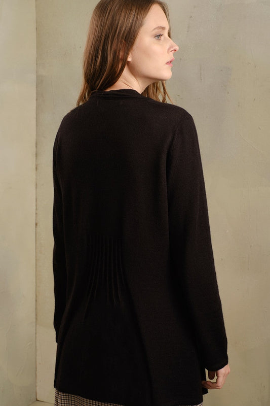 Cárdigan Kayla color alpaca real negro