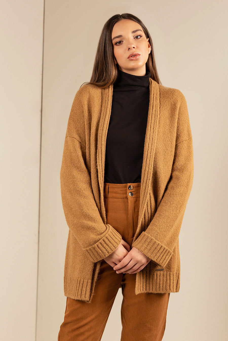 Uriel Cardigan Baby Alpaca & Silk Color Croissant