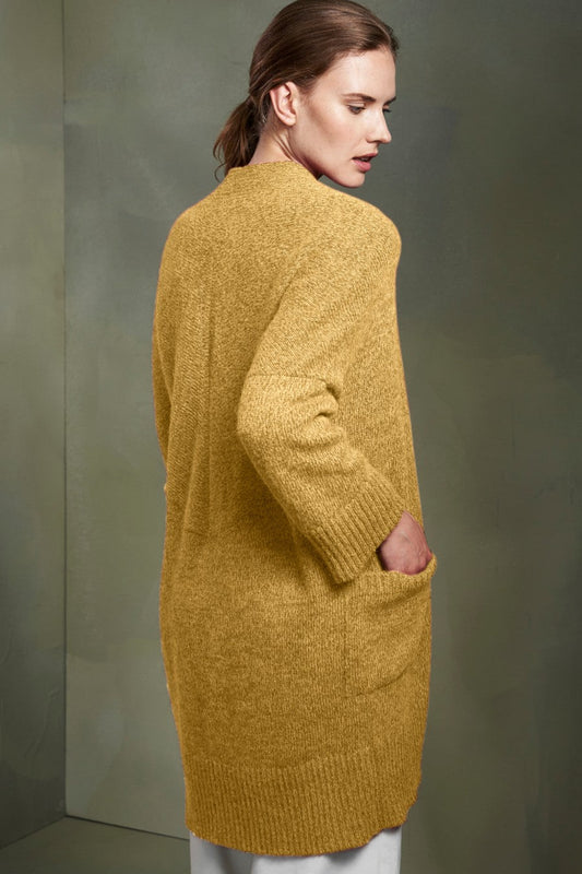 Cárdigan Tila Baby Alpaca Color Multi Amarillo