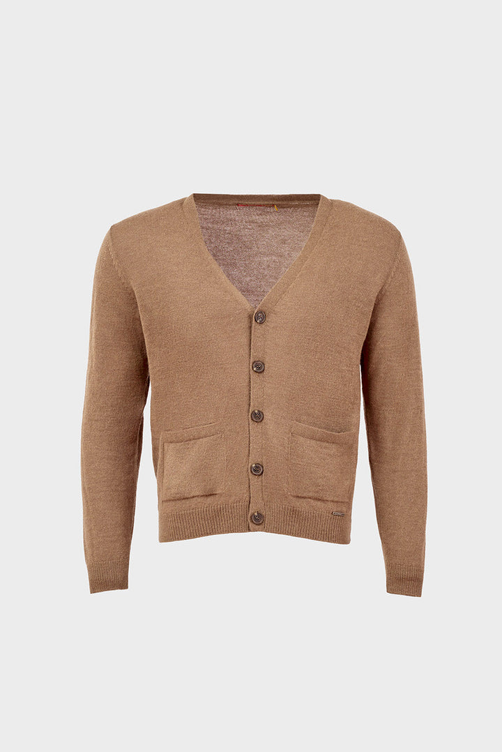 Cárdigan Antony Baby Alpaca Color Camel
