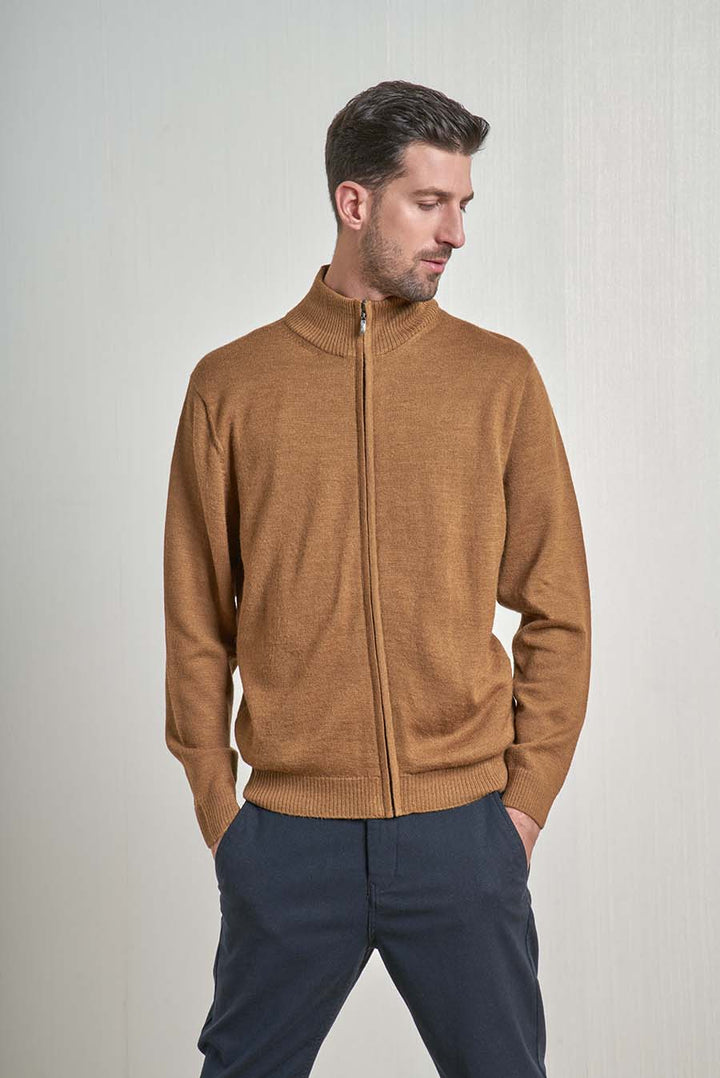 Cárdigan Andreas Baby Alpaca Color Vicuña