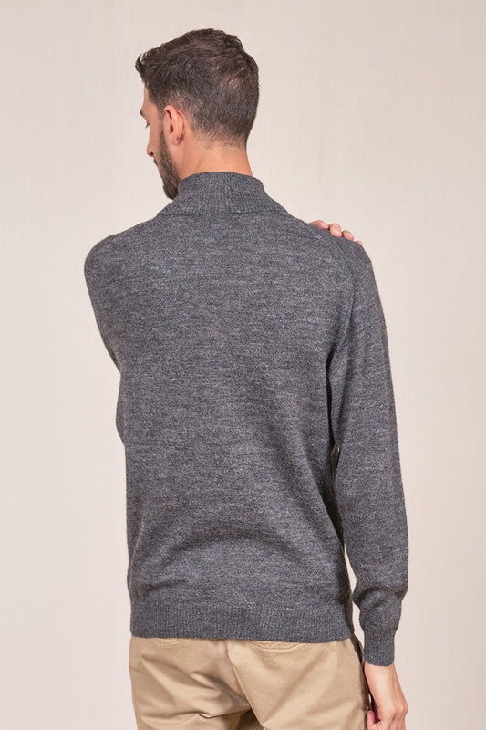 Cárdigan Andreas Baby Alpaca Color Gunmetal