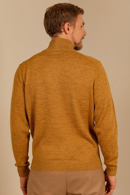 Cárdigan Andreas Baby Alpaca Color Senape