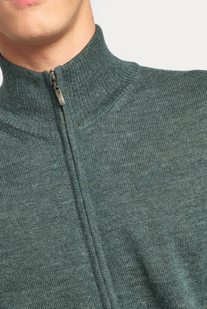 Cárdigan Andreas Baby Alpaca Color Bosque
