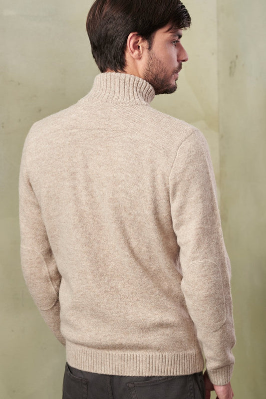 Cárdigan Ricardo Baby Alpaca Color Sabbia