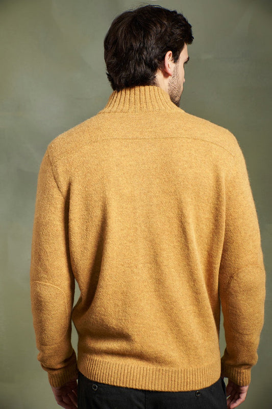 Cárdigan Ricardo Baby Alpaca Color Senape