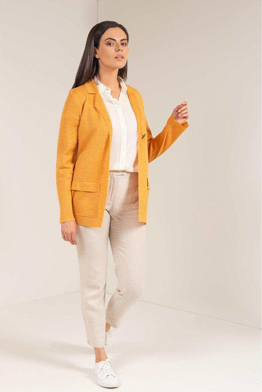 Ushi Cardigan Baby Alpaca Color Pepita