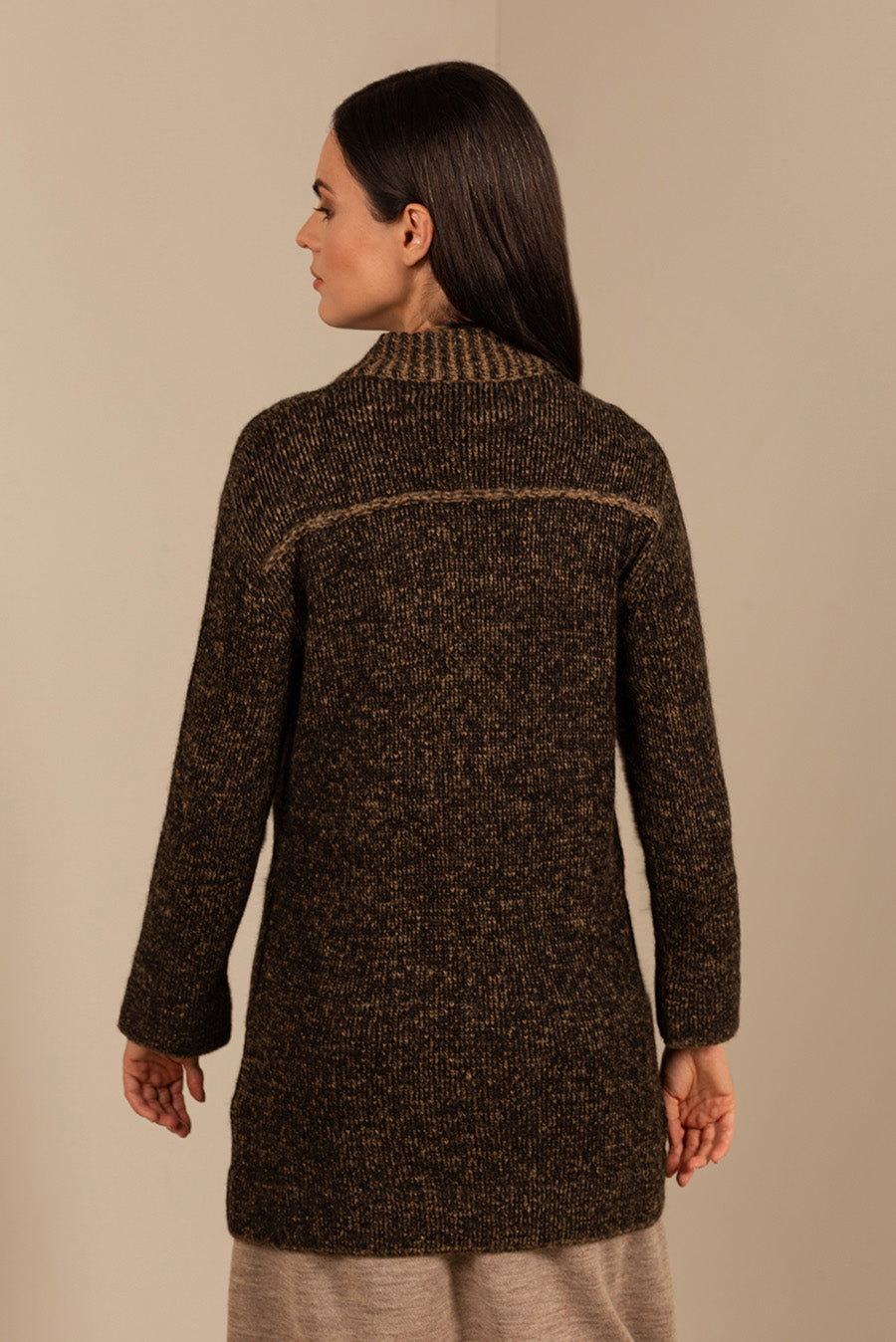 Upside Cardigan Baby Alpaca & Silk Color Black
