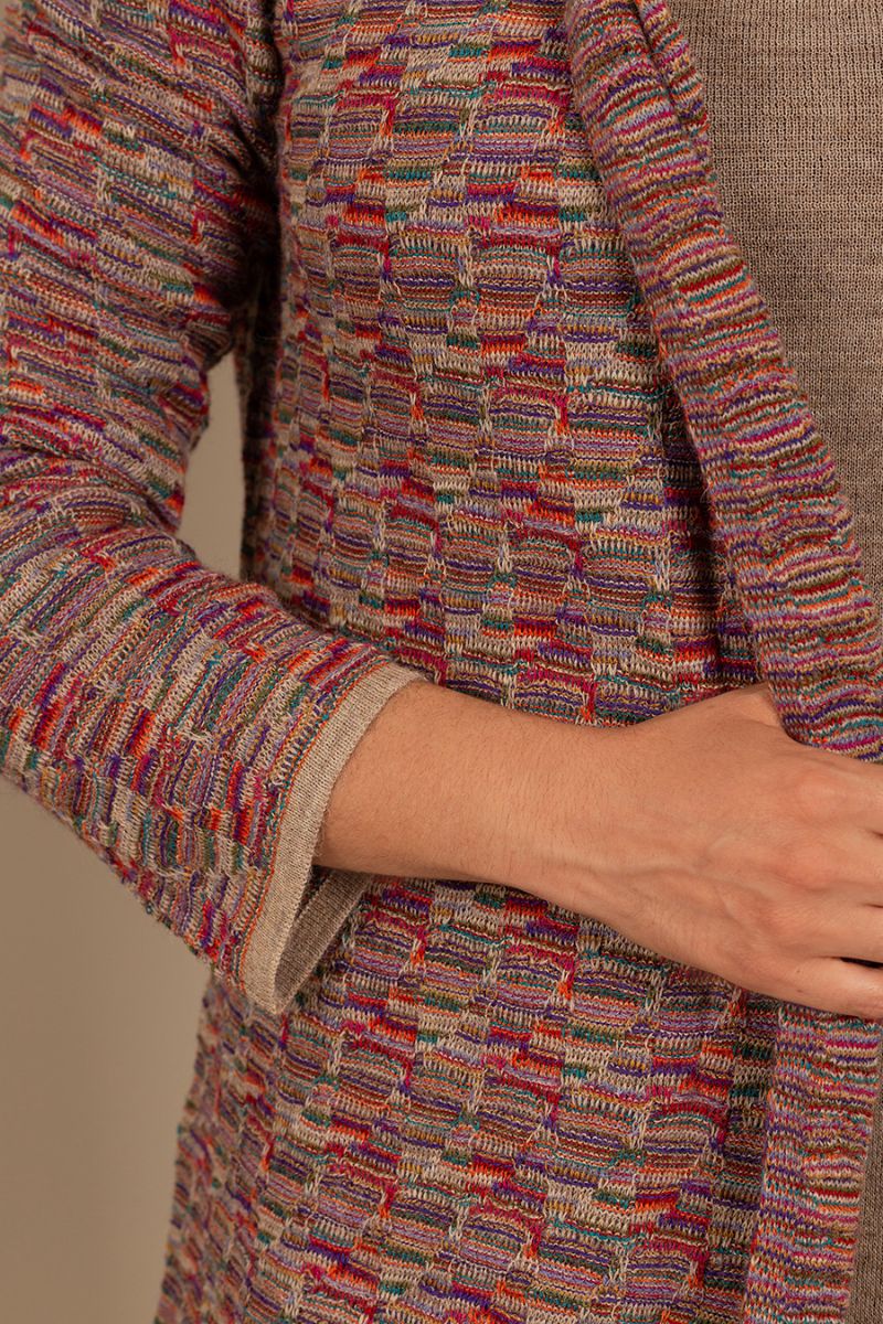 Ucrania Cardigan Sand Baby Alpaca Color Sand