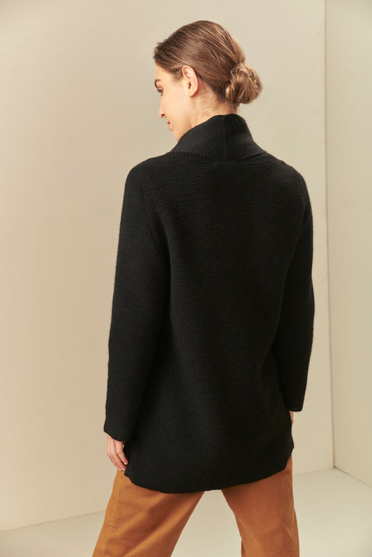 Cardigan Uchunku Baby Alpaca Color Negro