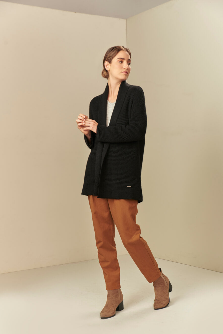 Uchunku Cardigan Baby Alpaca Color Black