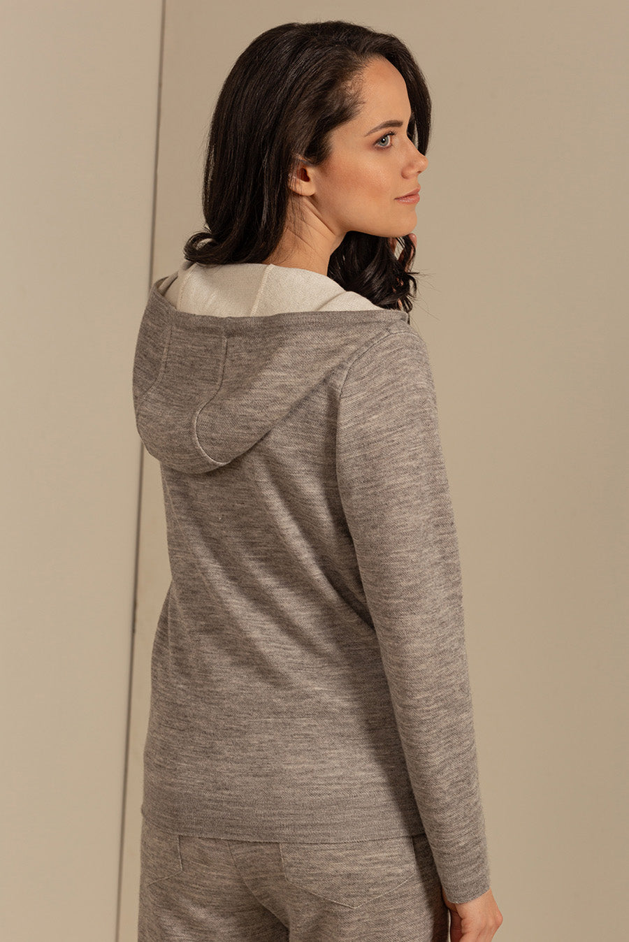 Ulivella Cardigan Cotton & Baby Alpaca Color Thunder