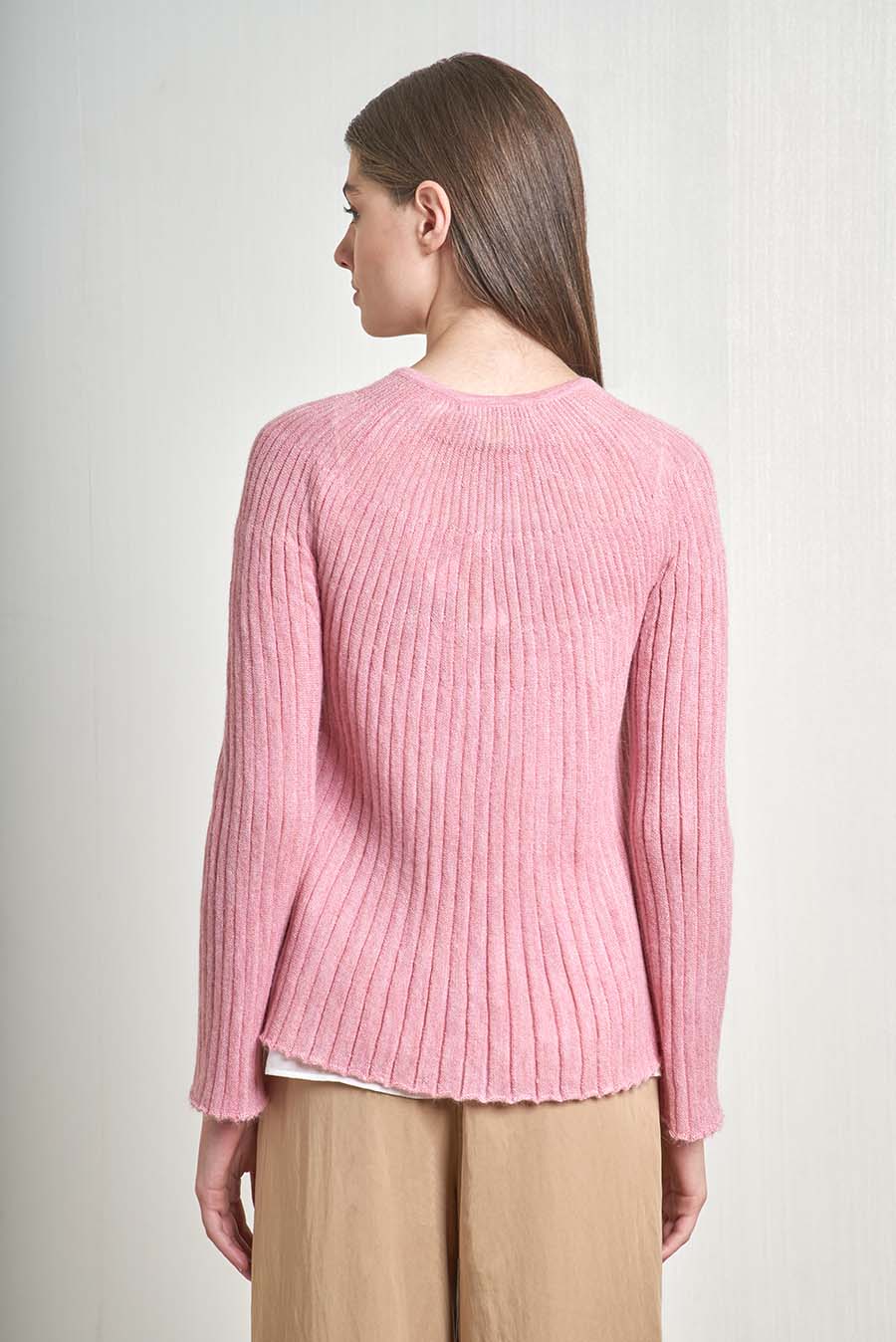 Vanda Cardigan Baby Alpaca Color Peonia