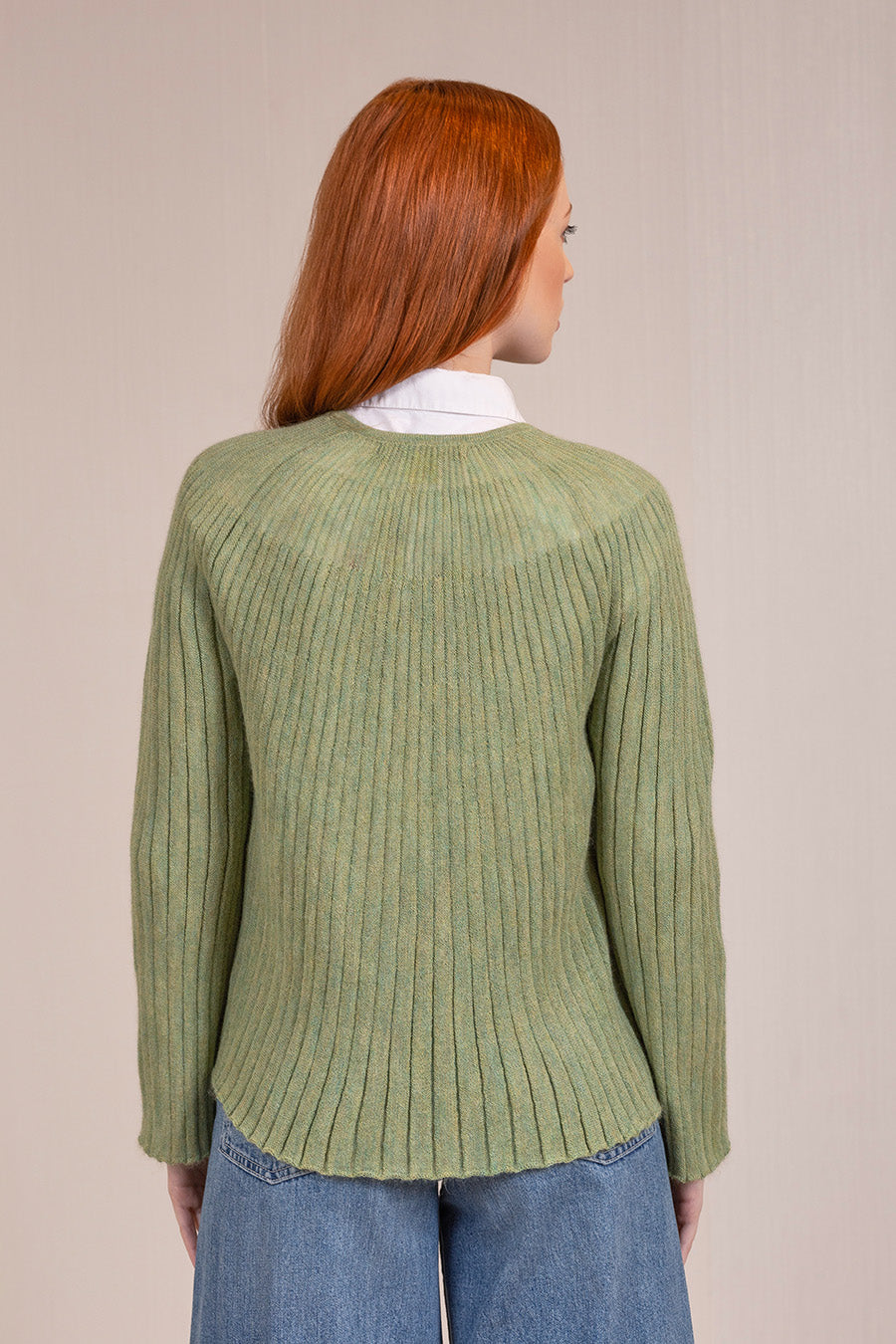 Vanda Cardigan Baby Alpaca Color Leaf