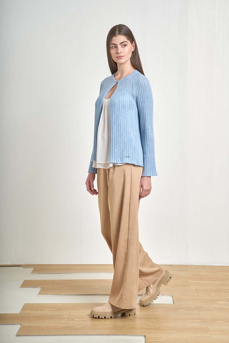 Vanda Cardigan Baby Alpaca Color Nuvola