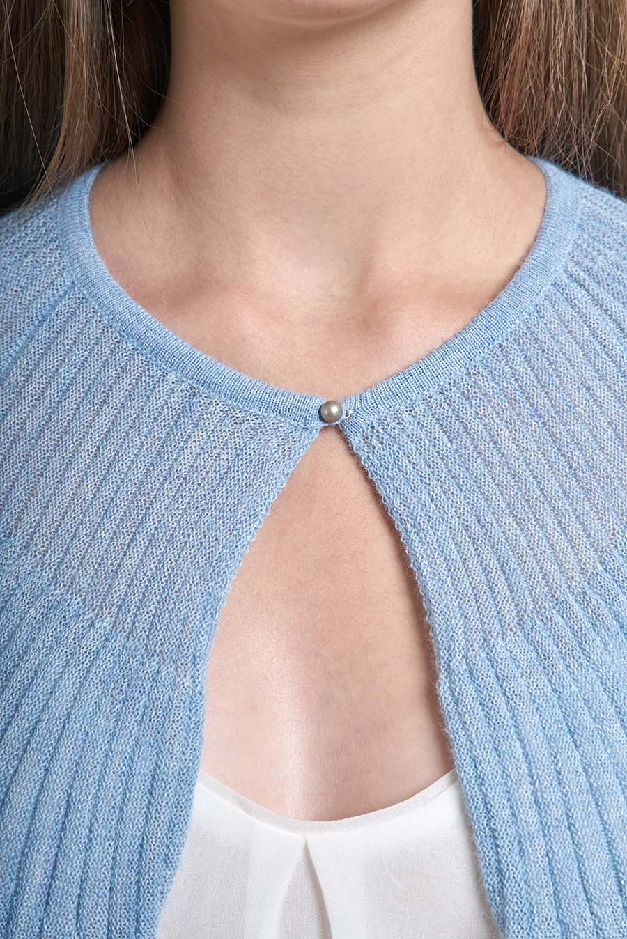 Vanda Cardigan Baby Alpaca Color Nuvola