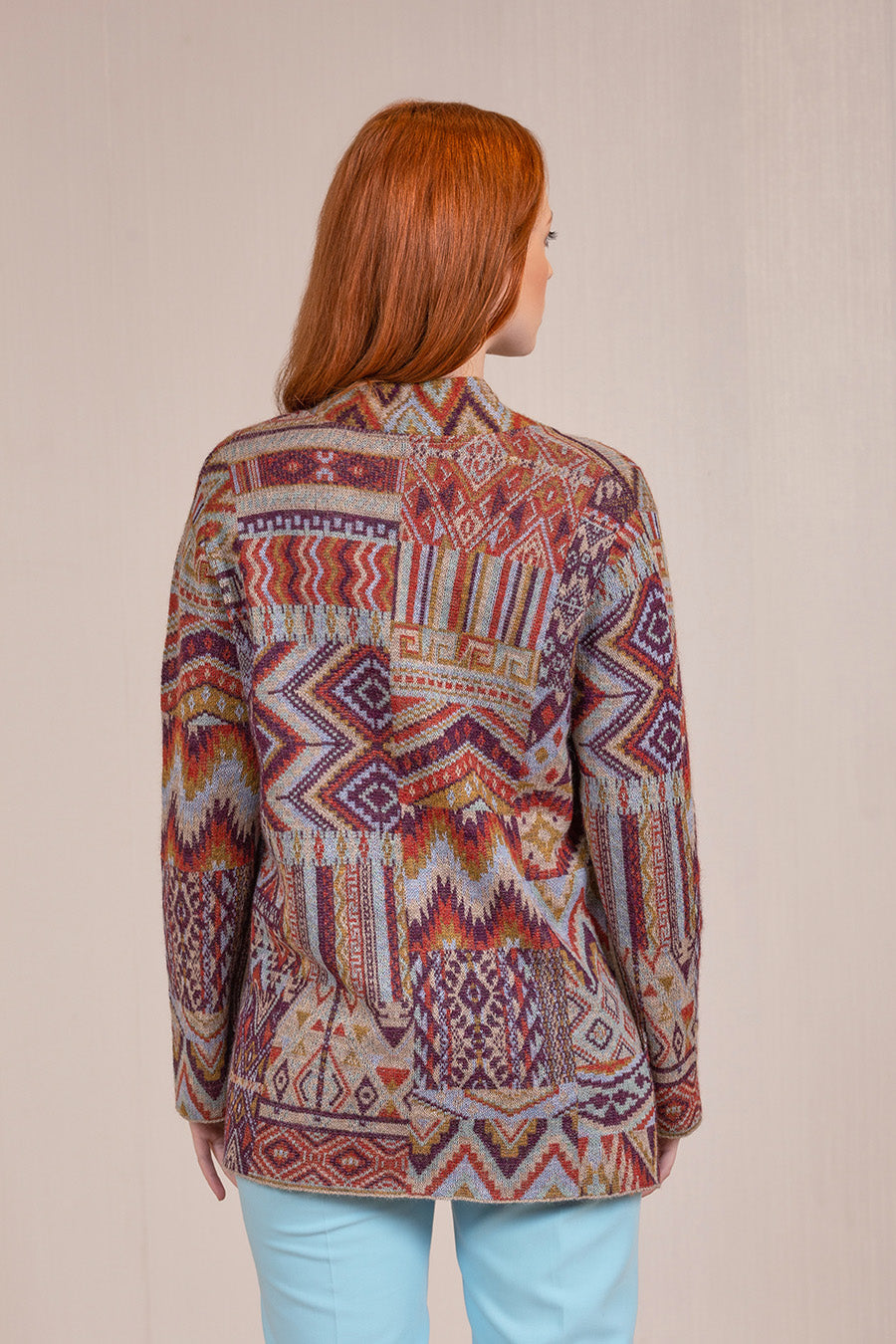 Varese Cardigan Baby Alpaca Color Secoya