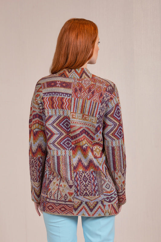 Cardigan Varese Baby Alpaca Color Secoya