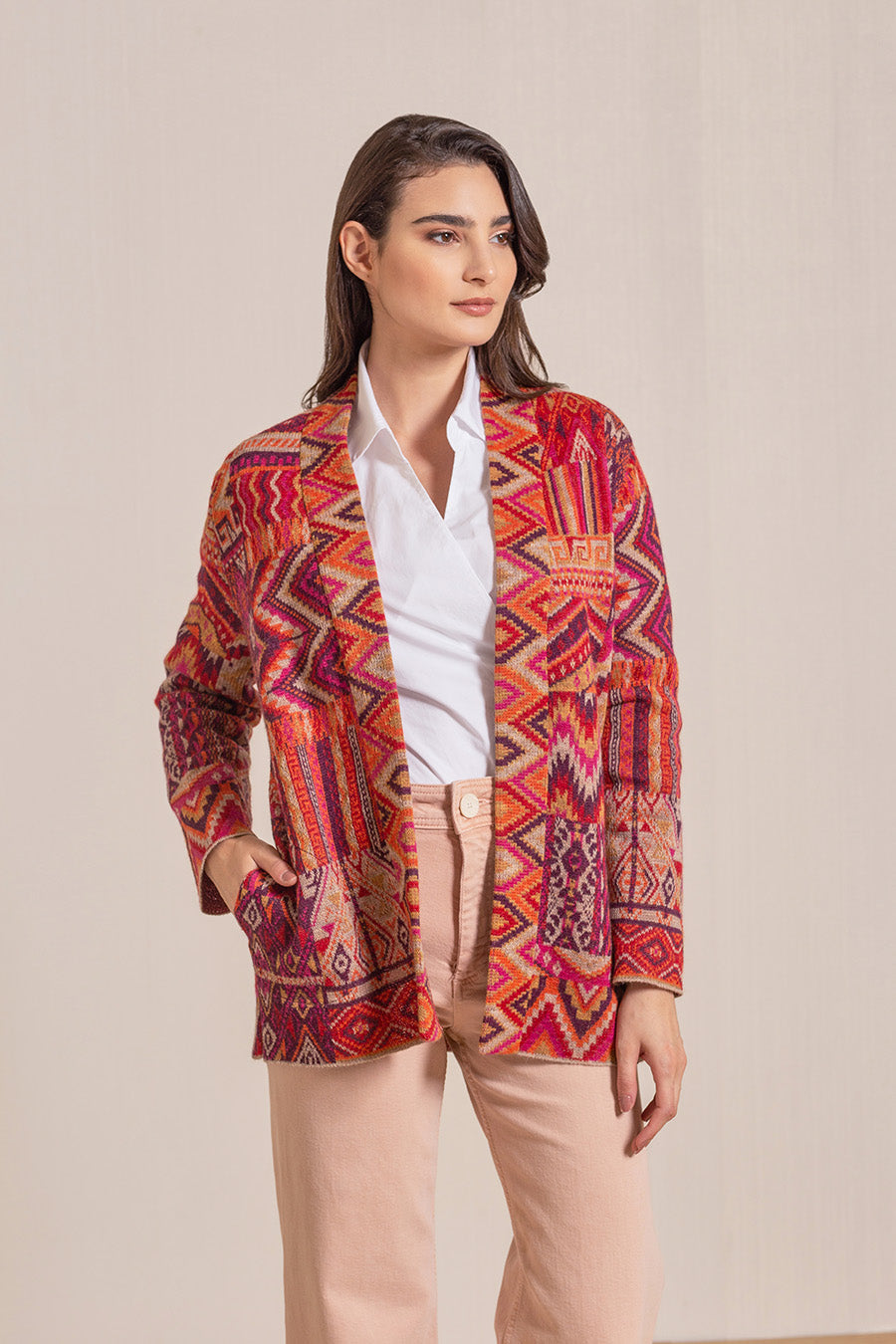Varese Cardigan Baby Alpaca Color Rosso
