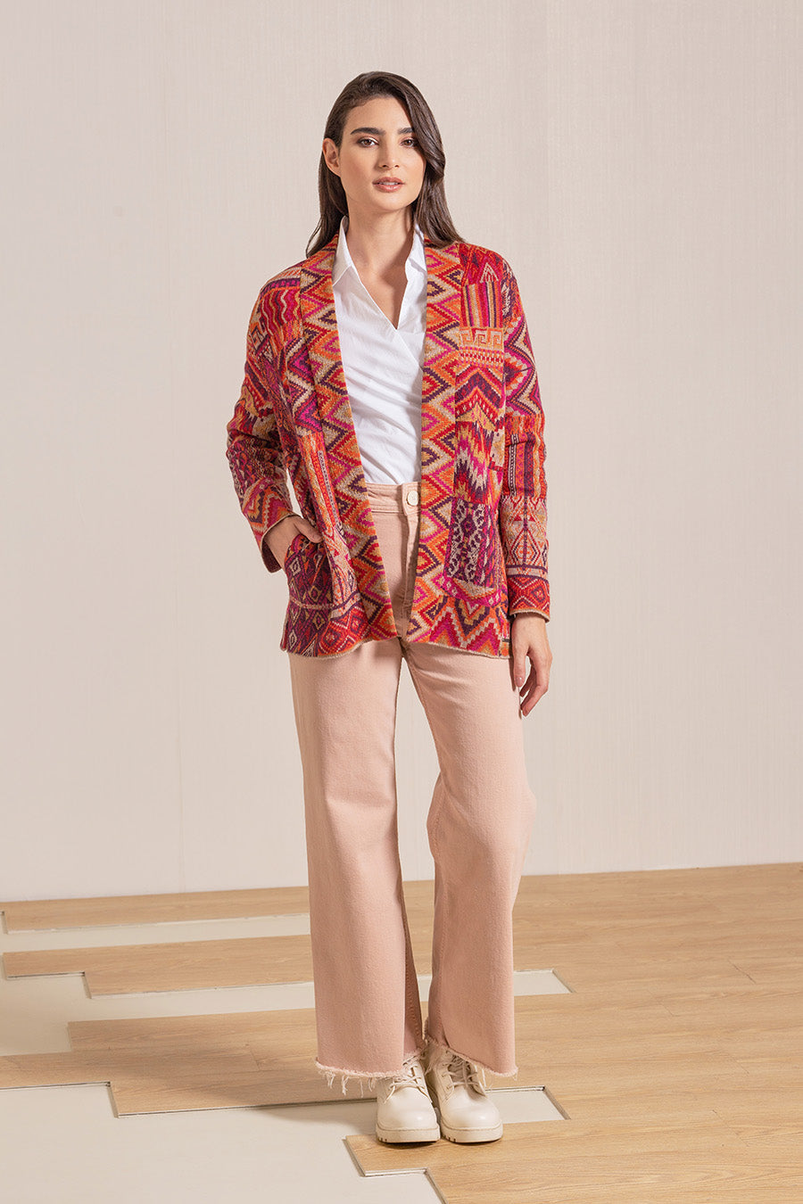 Varese Cardigan Baby Alpaca Color Rosso