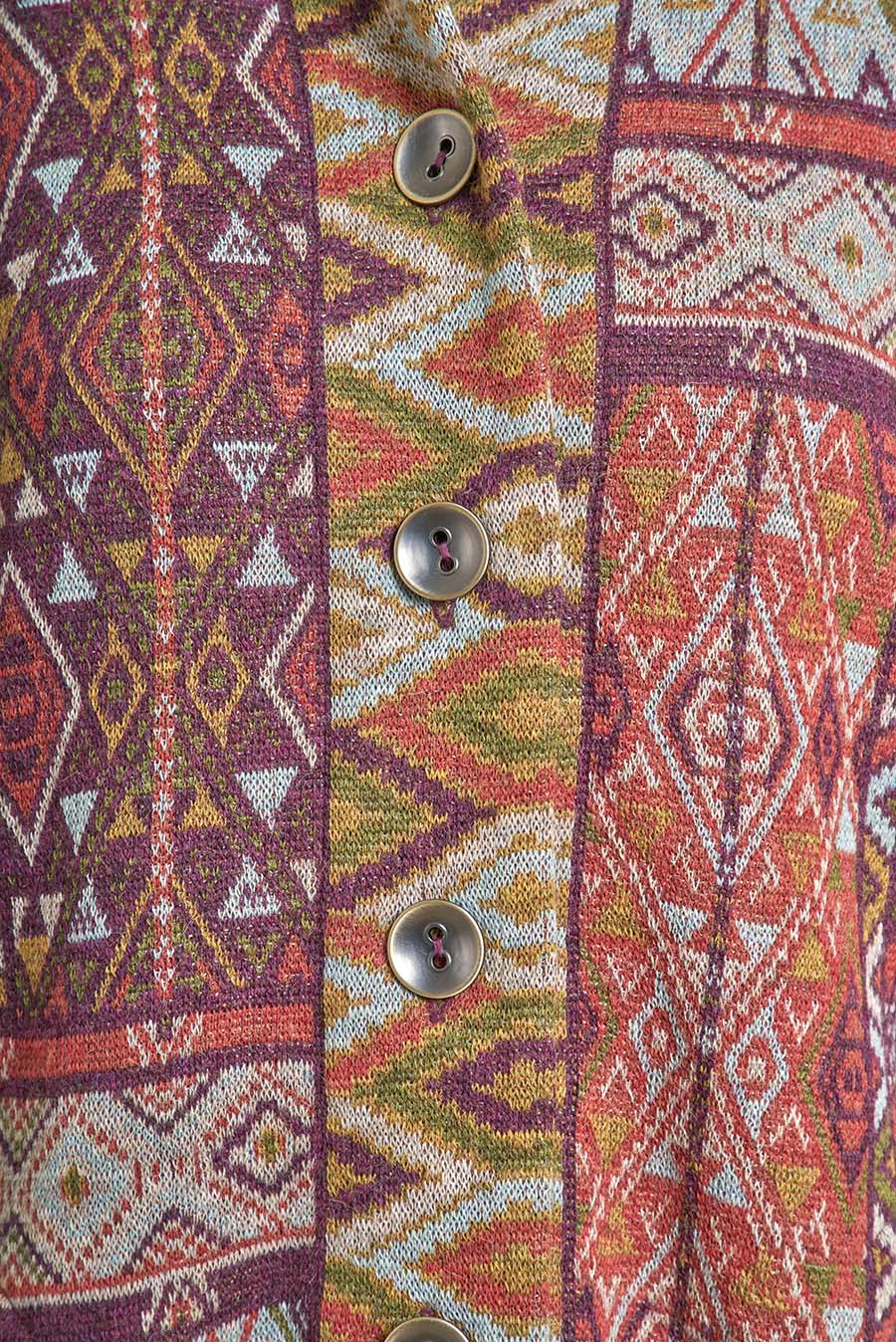Valle Cardigan Baby Alpaca Color Vendimia