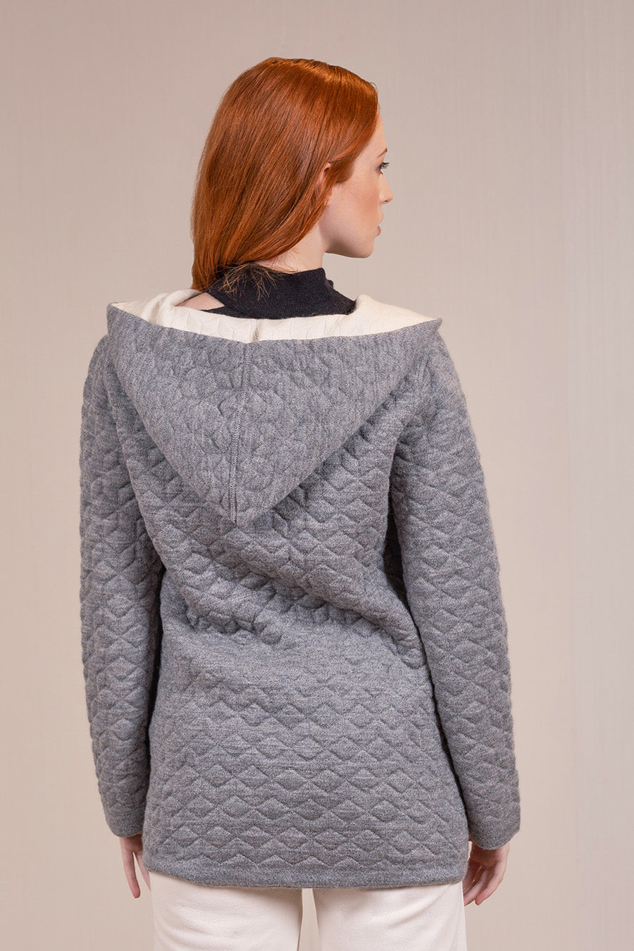 Varsovia Cardigan Baby Alpaca & Cotton Color Ecru