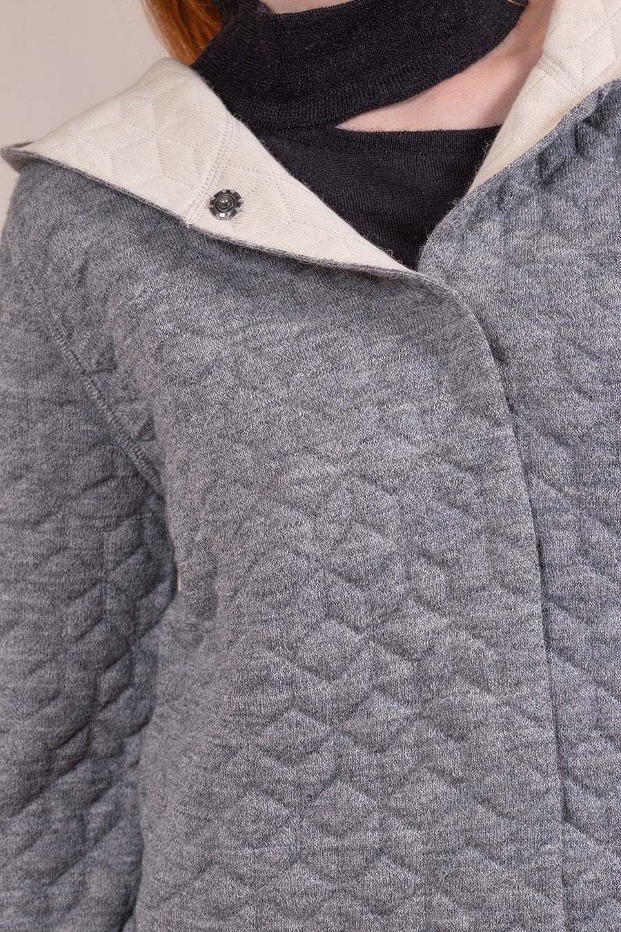 Varsovia Cardigan Baby Alpaca & Cotton Color Ecru
