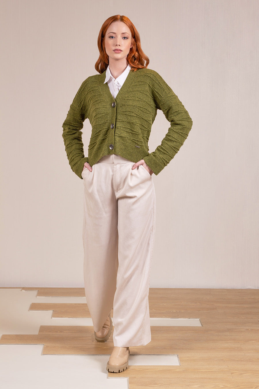 Valery Cardigan Baby Alpaca Color Avocado