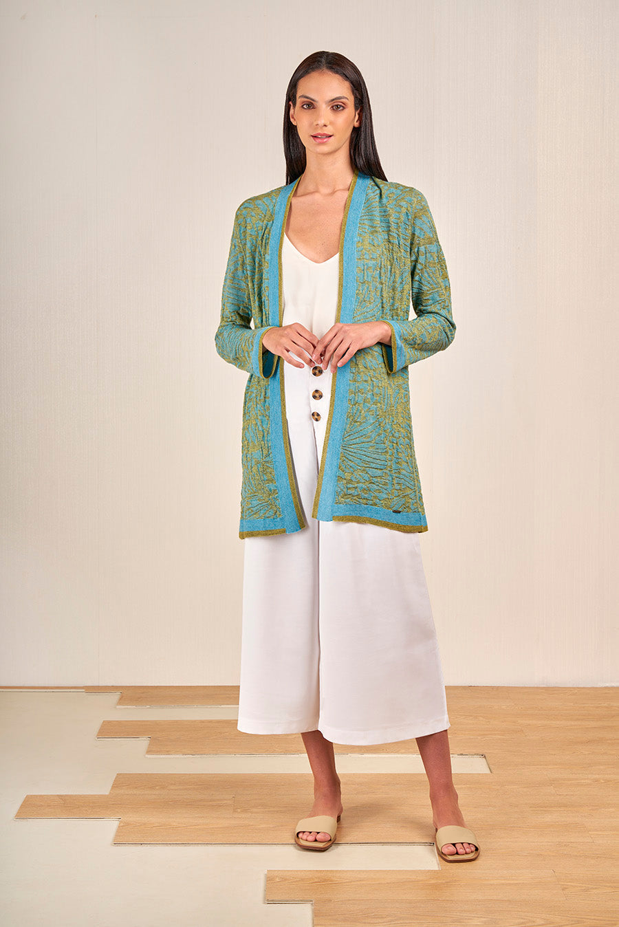 Venecia Cardigan Baby Alpaca Color Anatra&fidji