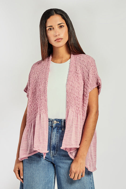 Vista Cardigan Baby Alpaca Color Mosqueta