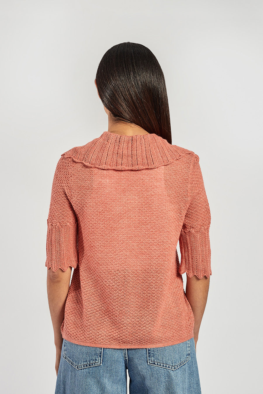 Viviana Cardigan Baby Alpaca Color Aragosta