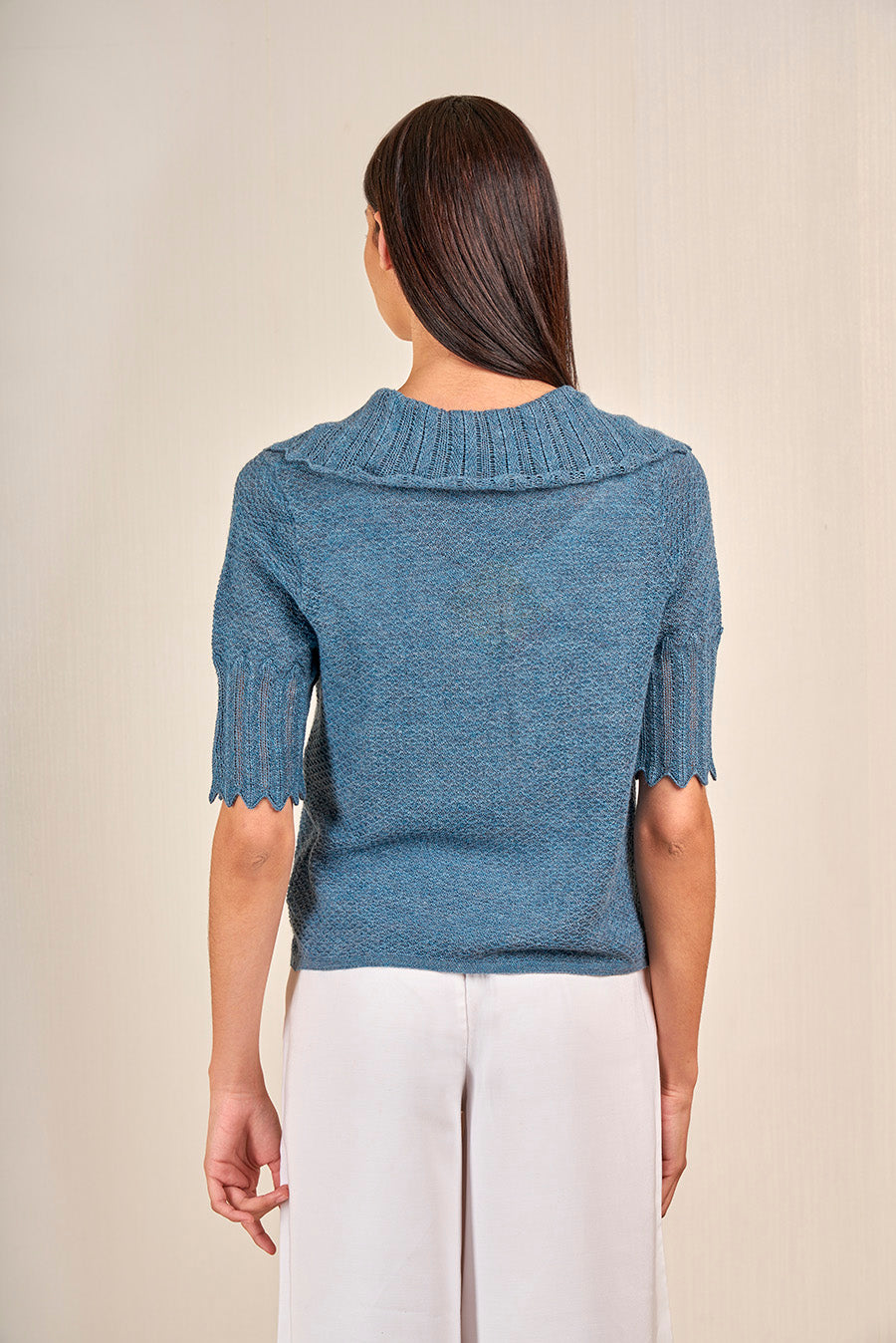 Viviana Cardigan Baby Alpaca Color Atardecer