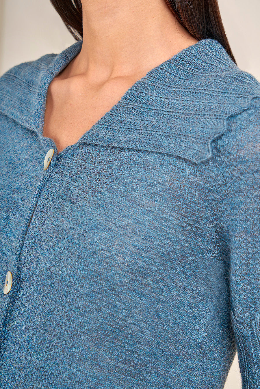 Viviana Cardigan Baby Alpaca Color Atardecer