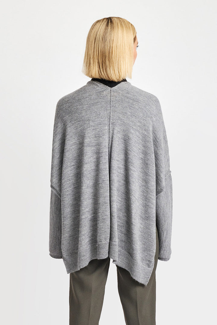 Wrap Cardigan Baby Alpaca Color Nuage