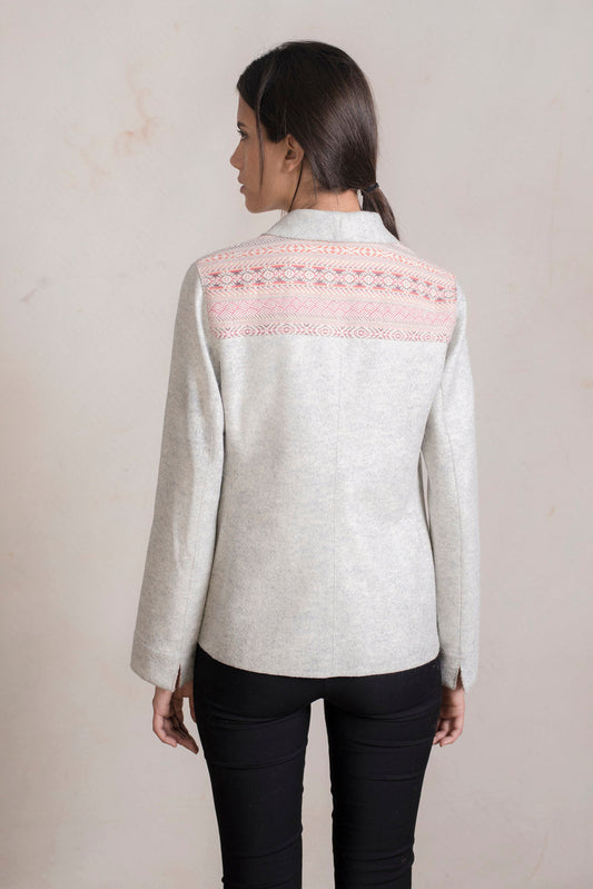 Chaqueta Remington Alpaca &amp; Lana Color Cumulus