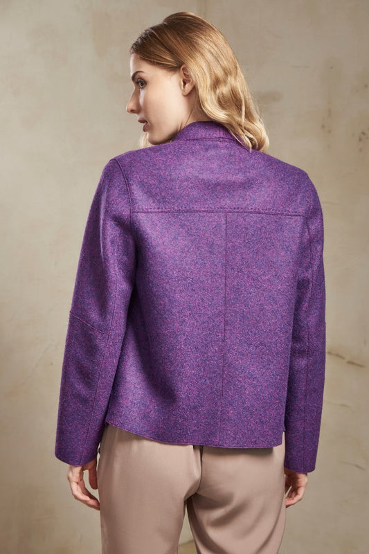 Chaqueta Sesamo Alpaca &amp; Lana Color Petunia