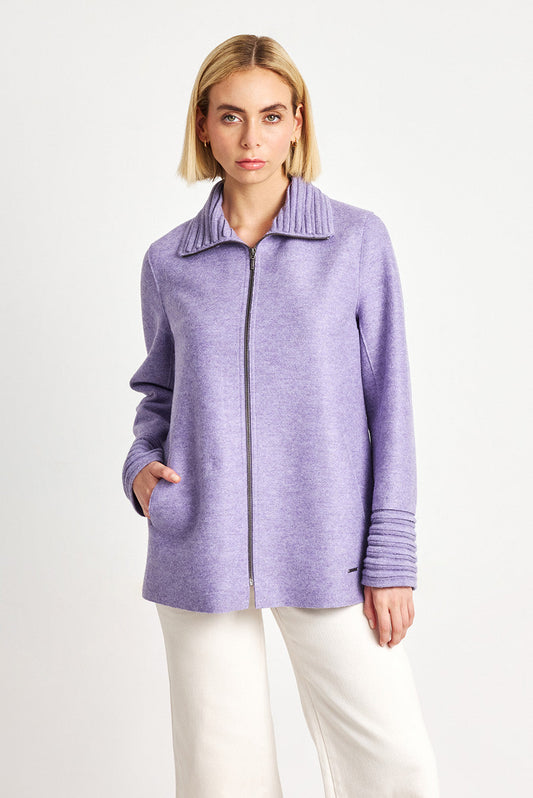 Abrigo Waldorf Alpaca Color Orquídea