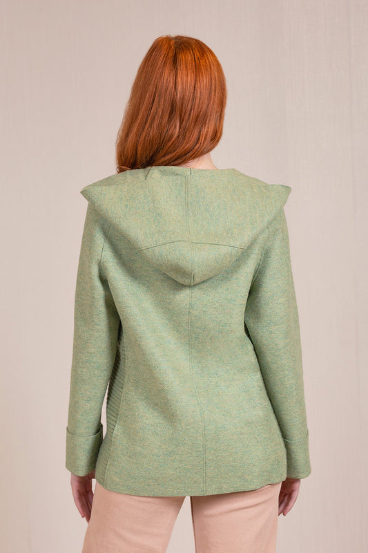 Abrigo Valontano Alpaca y Lana Color Hoja