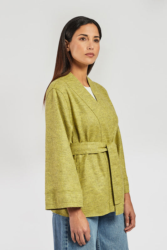 Abrigo Vainilla Alpaca Color Anatra