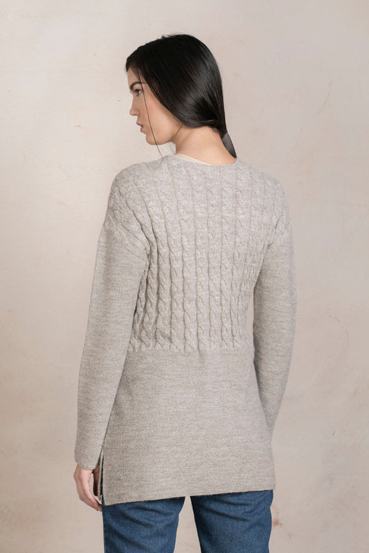 Cárdigan Penélope Color Alpaca Rafia