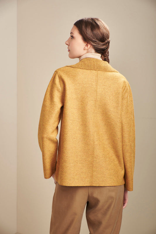 Cardigan Unico Baby Alpaca Color Oropel