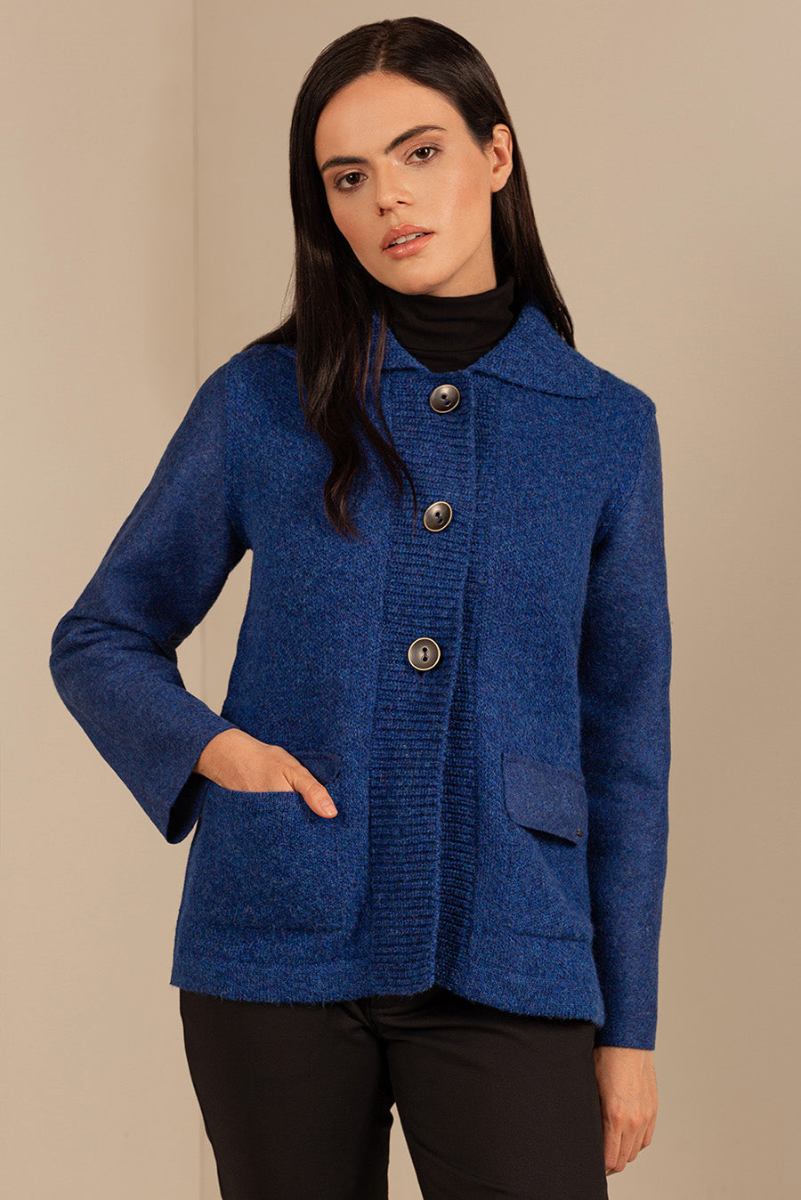 Unico Cardigan Baby Alpaca Color Bluestone